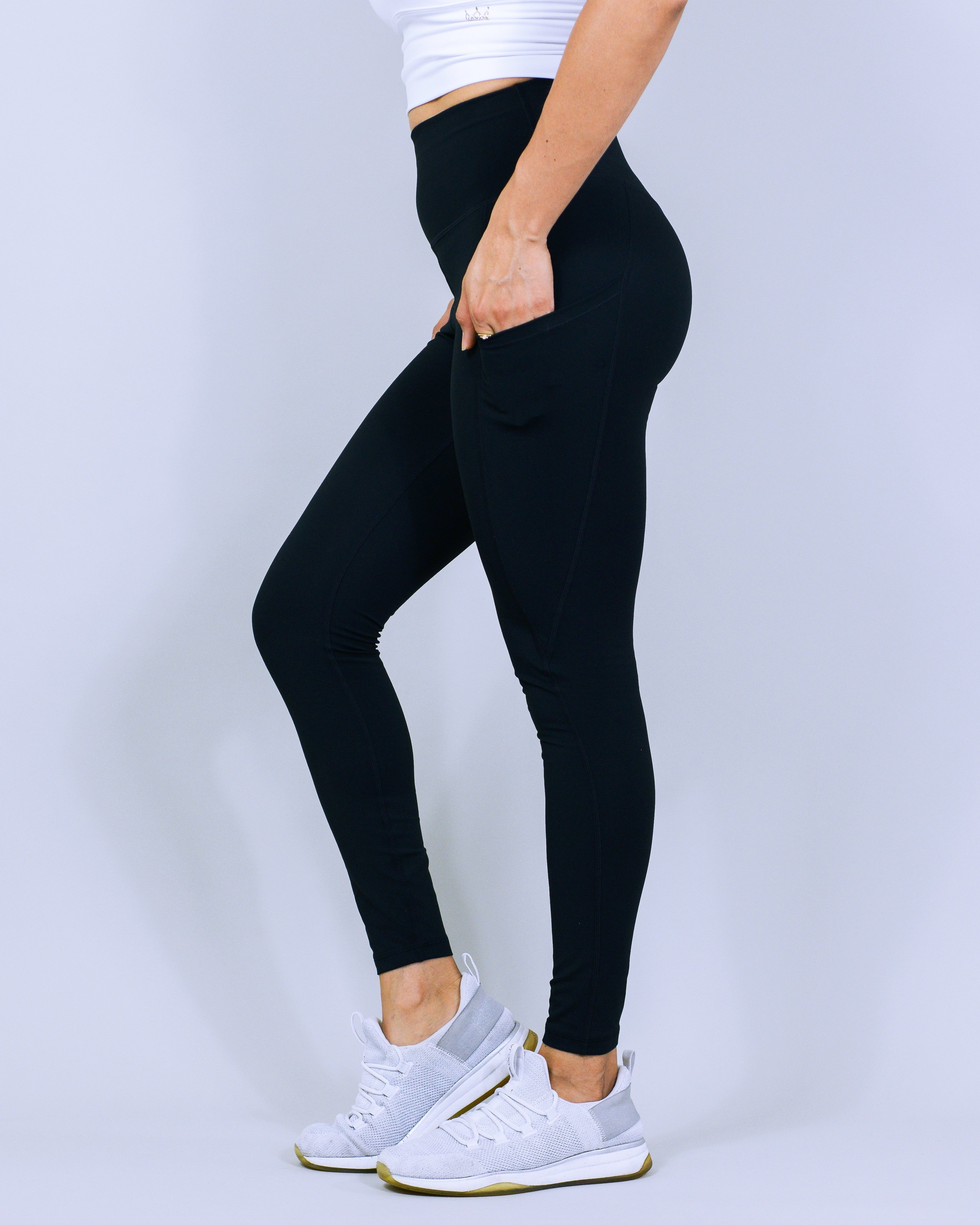 LUX Pocket Leggings - Midnight Black