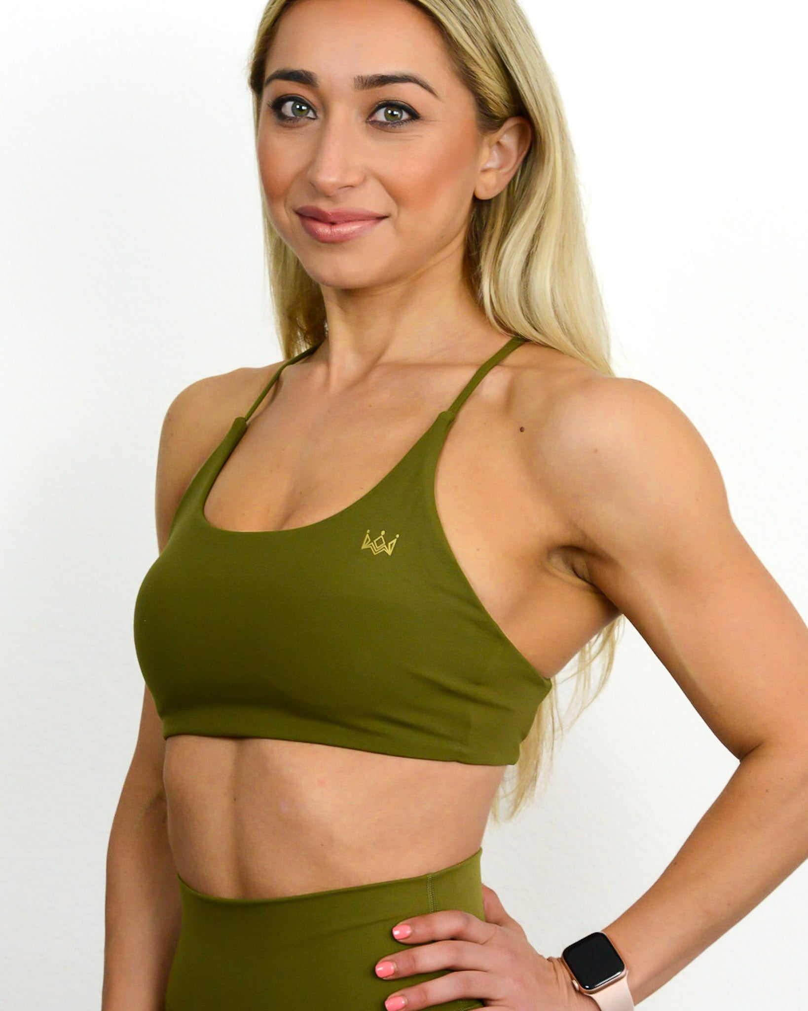 Vibe Sports Bra - Army Green