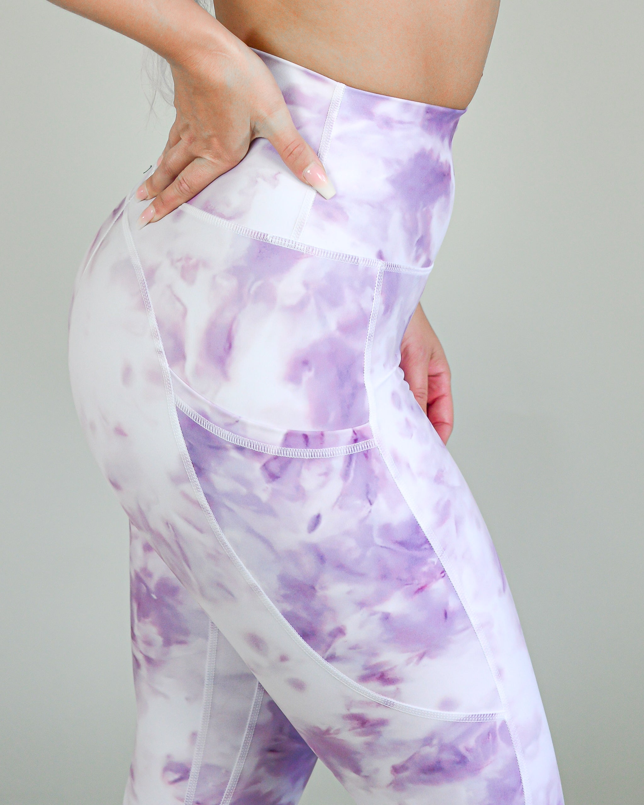 Tie-Dye Leggings - Lilac Pearl