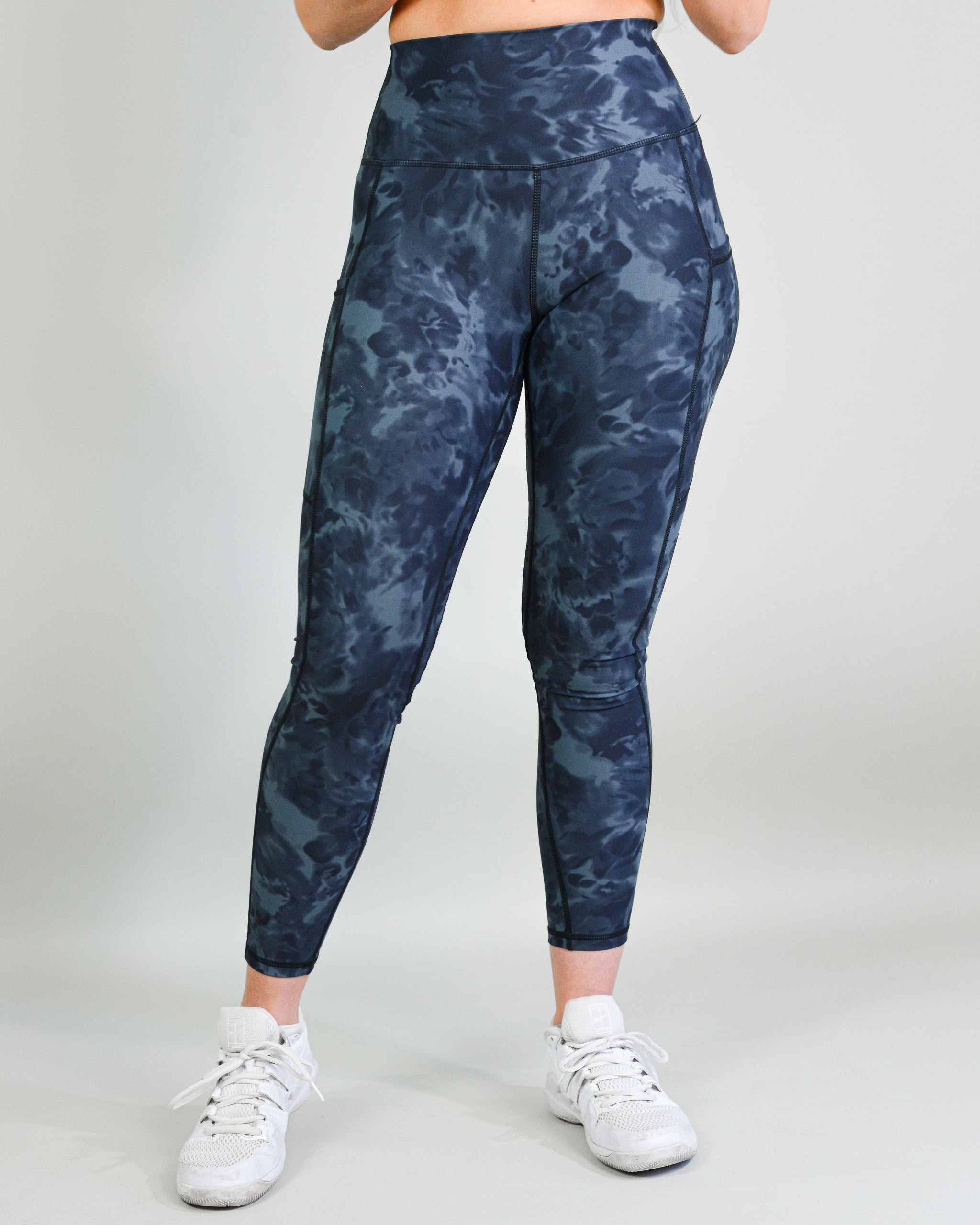 Tie-Dye Leggings - Shadow Black