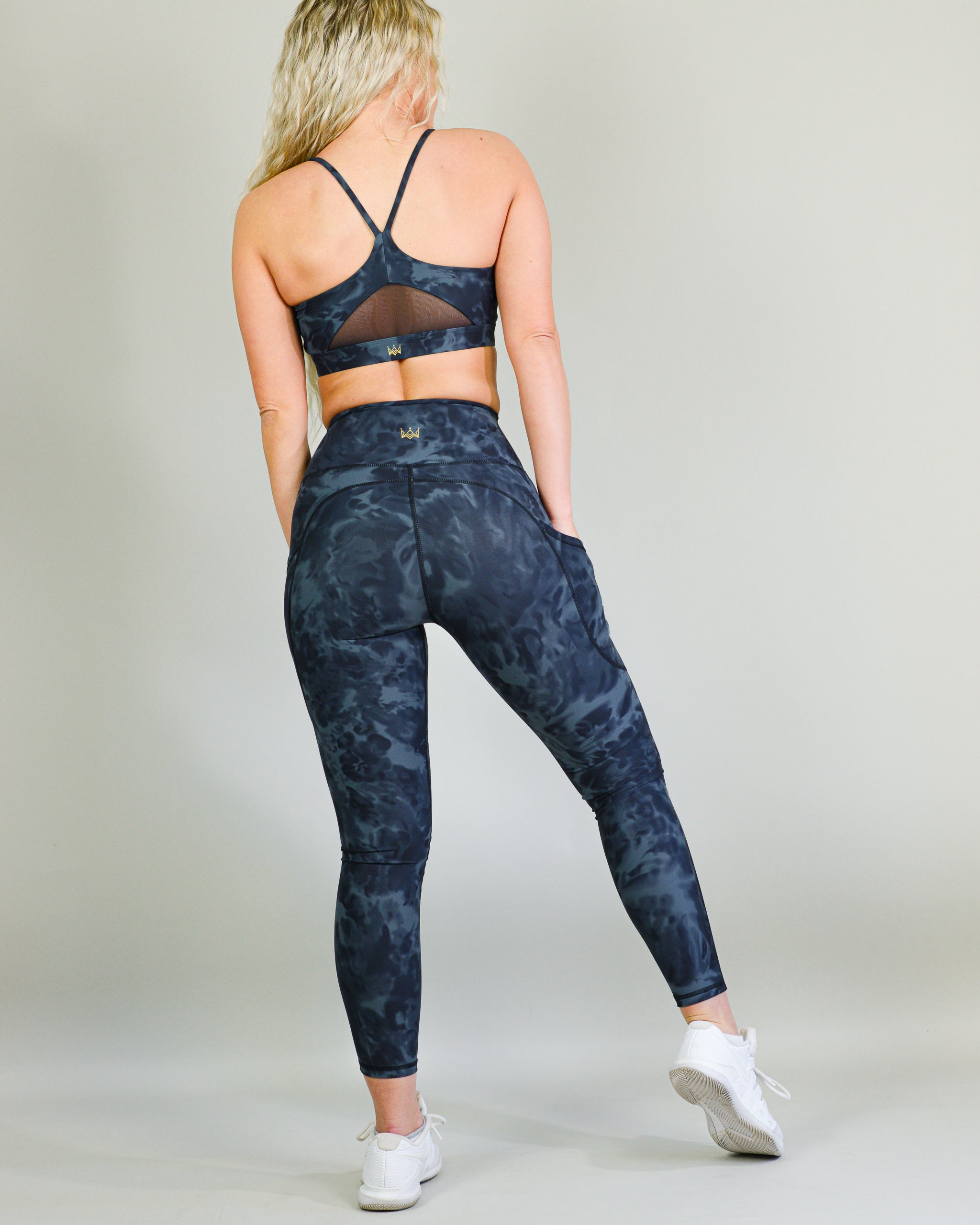 Tie-Dye Leggings - Shadow Black