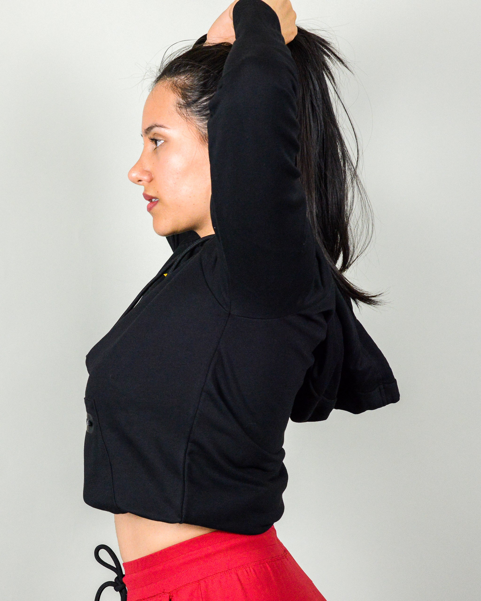 Royal Crop Sweater - Black