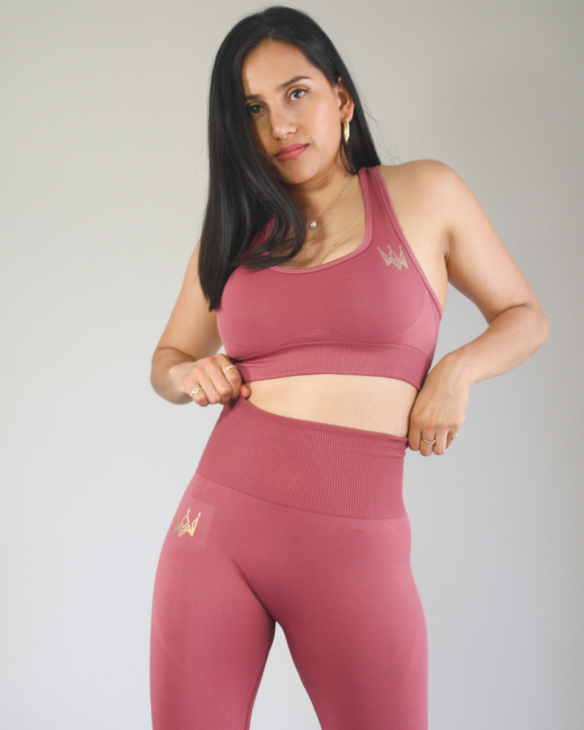 Heiress Seamless Sport Crop - Ruby Red