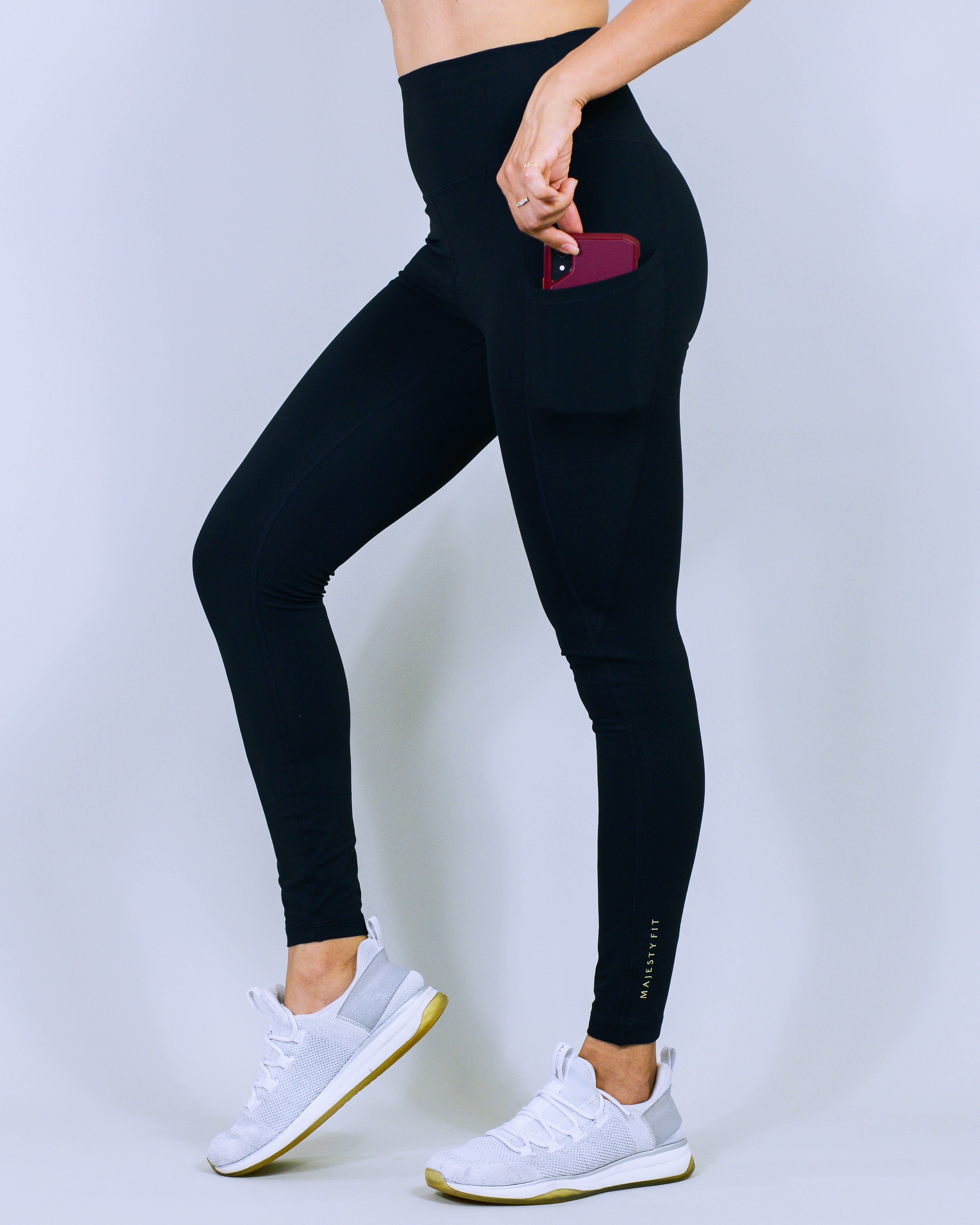 LUX Pocket Leggings - Midnight Black