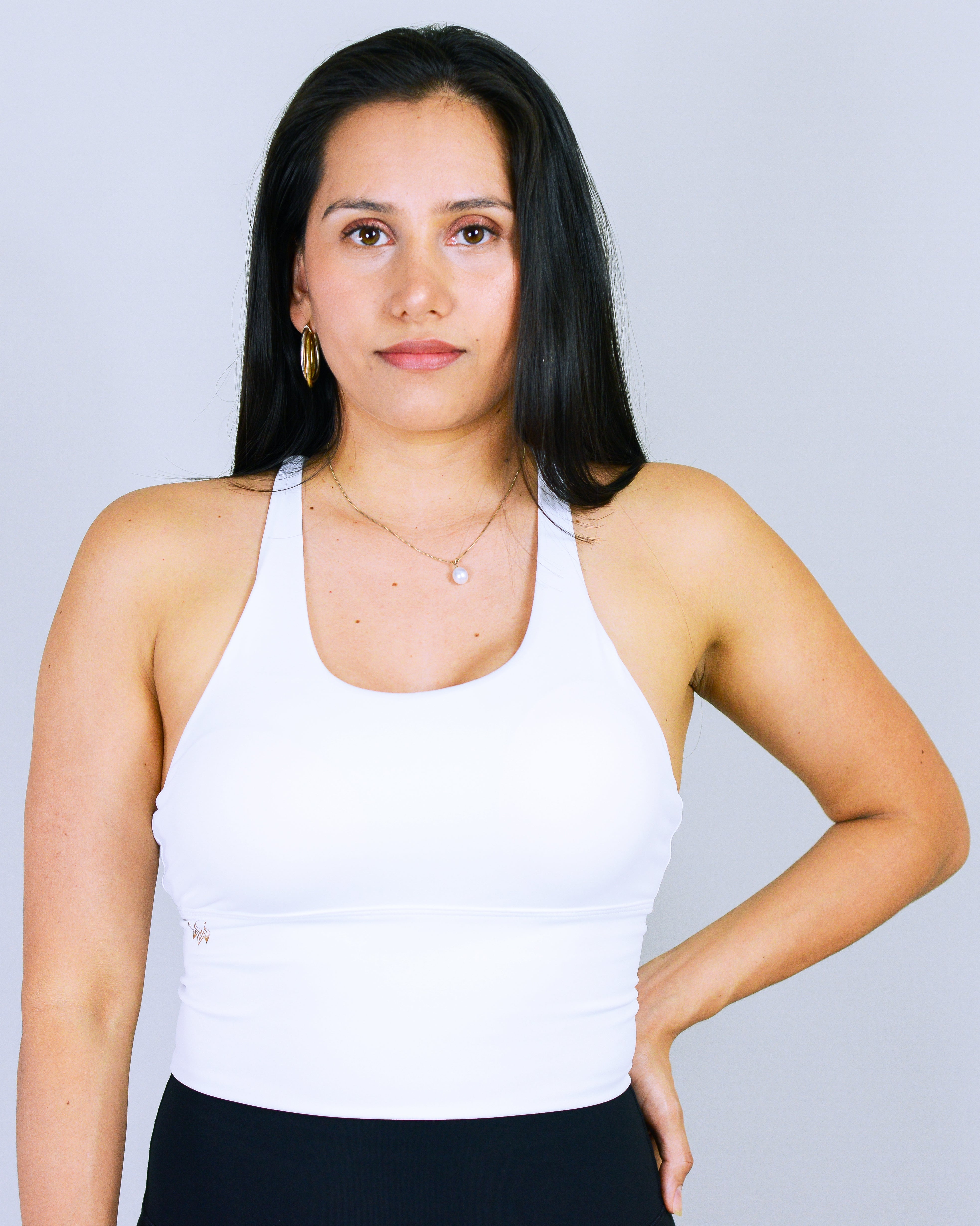 LUX Crop Top - Snow White