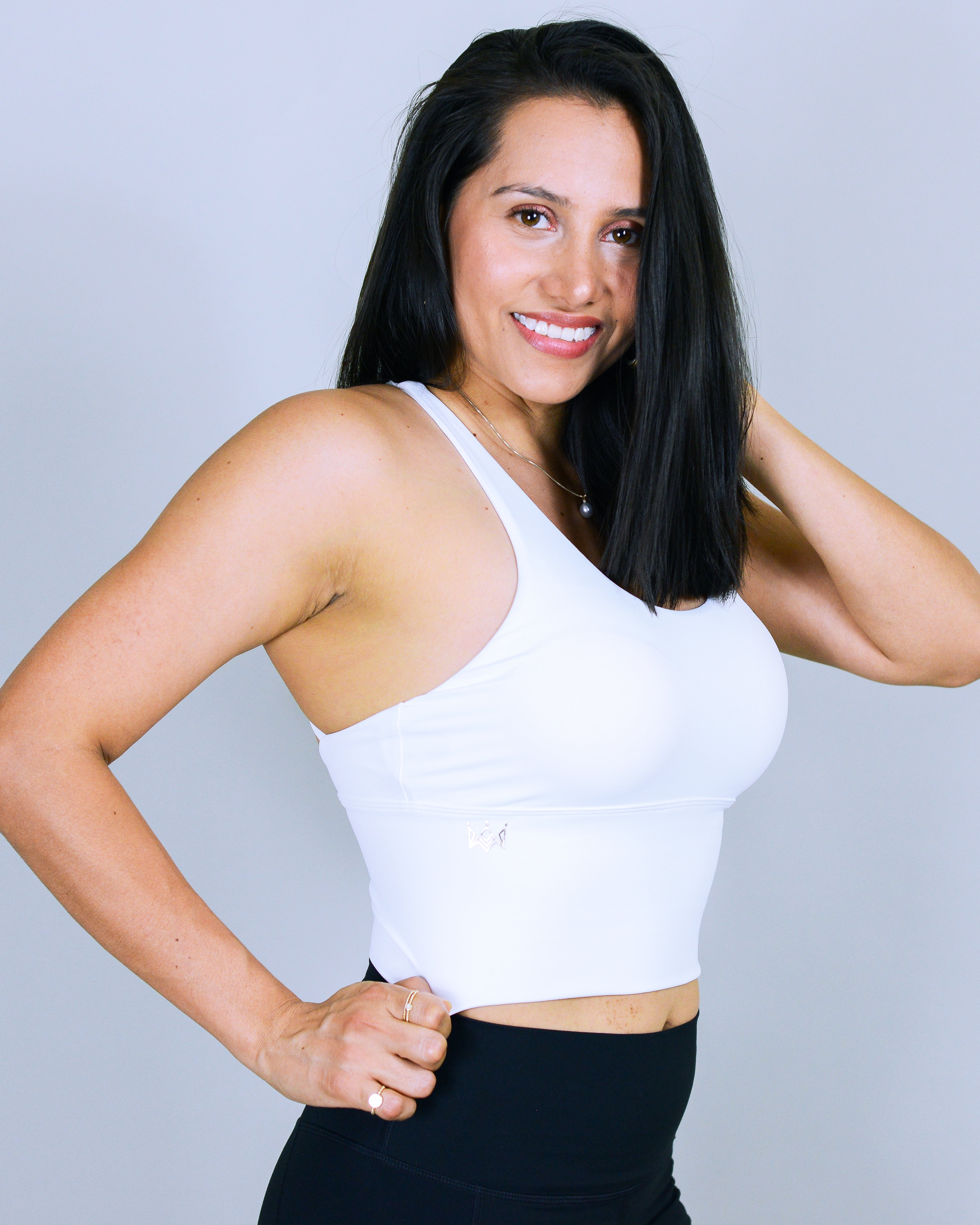 LUX Crop Top - Snow White